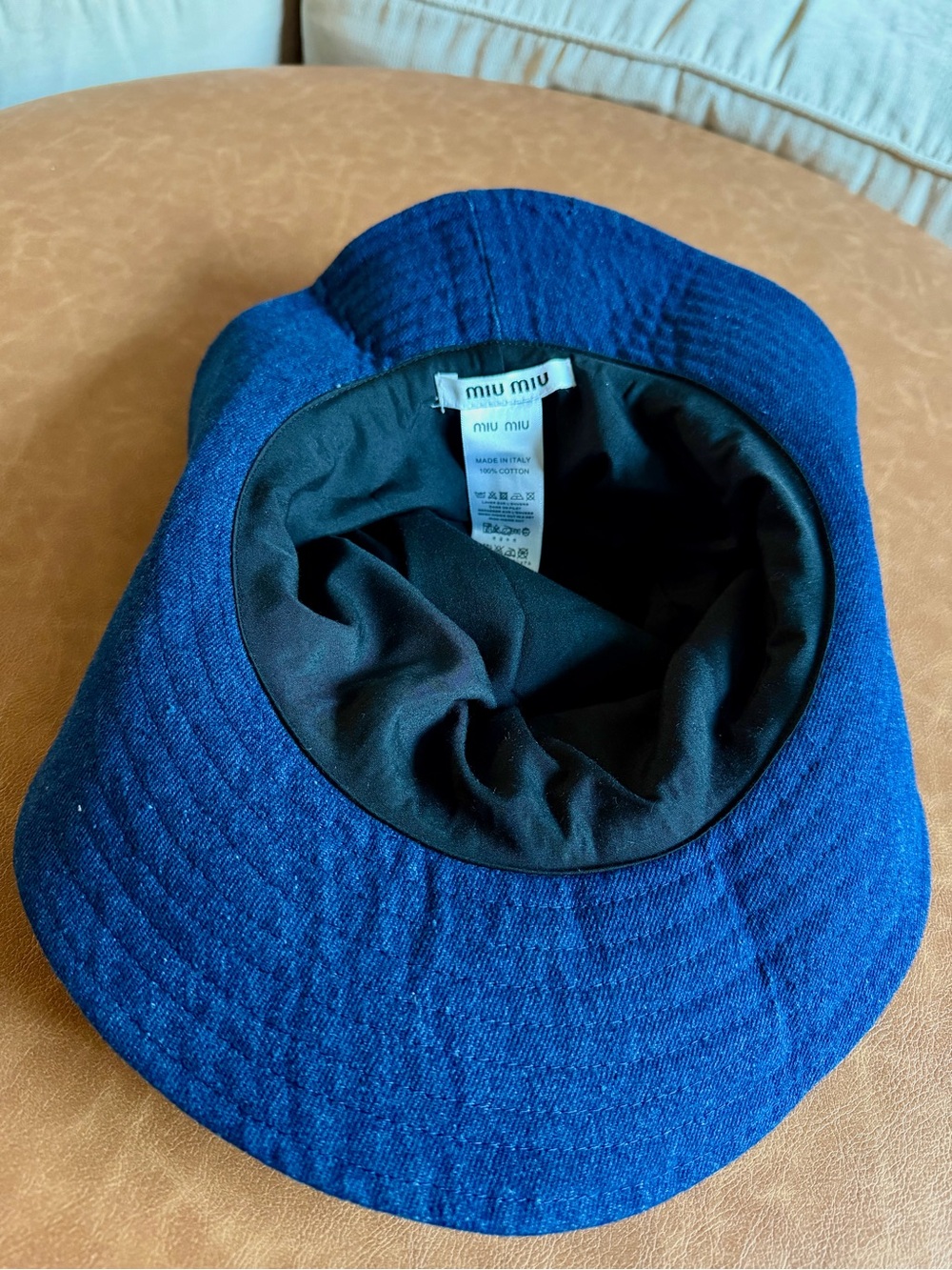 NWOT Designer Inspired Luxury Bucket Adventure Hat Washed Denim - Picture 6 of 6